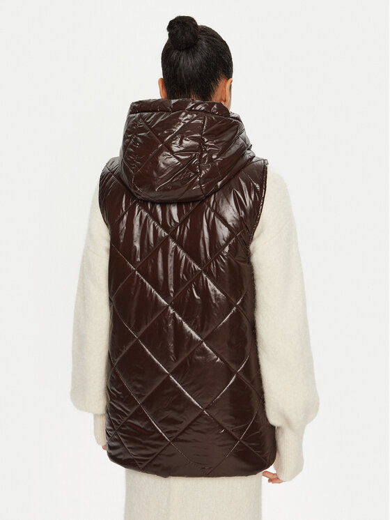 Marella Marella Brezrokavnik Midas 2423296027 Rjava Regular Fit