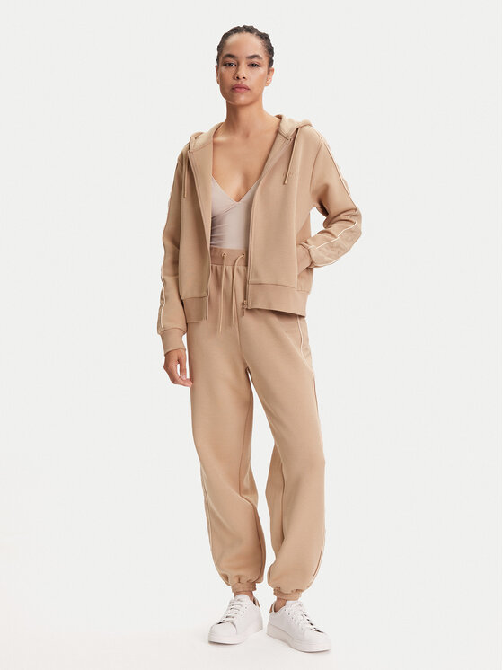 Guess Guess Μπλούζα V5YQ00 KB3P2 Μπεζ Regular Fit