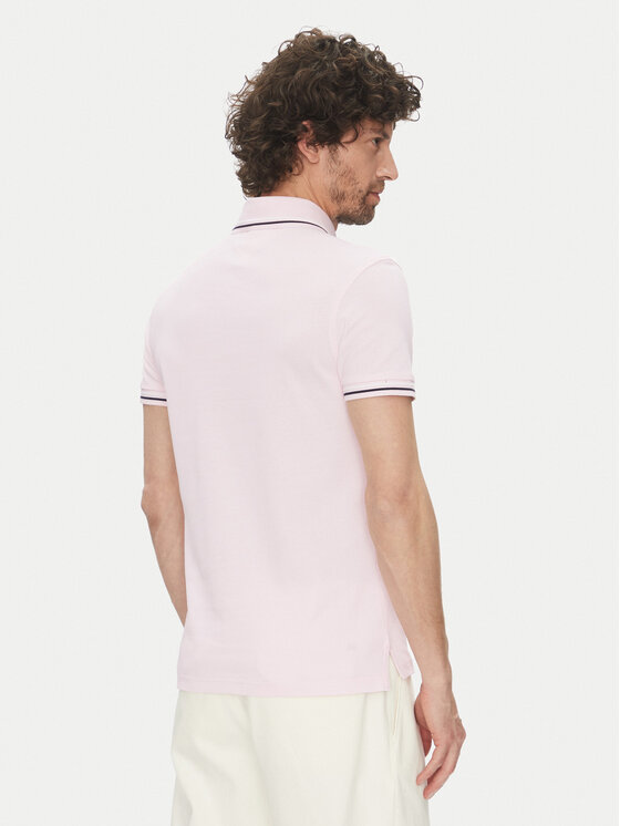 Tommy Hilfiger Tommy Hilfiger Polo MW0MW39993 Różowy Slim Fit