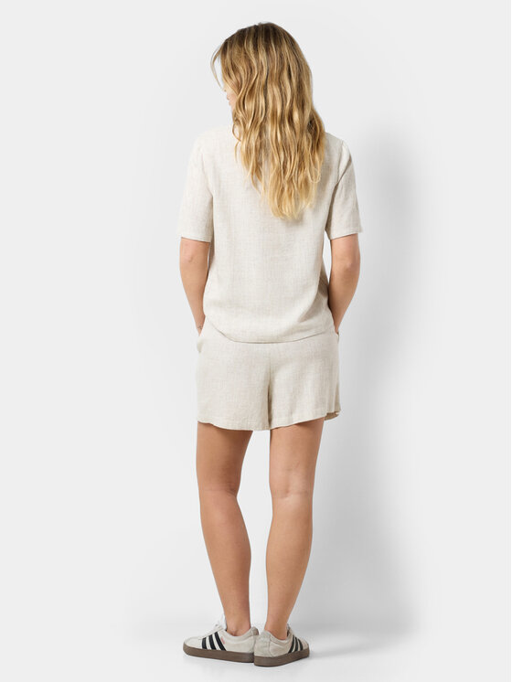 Noisy May Noisy May Szorty materiałowe Leilani 27028732 Beżowy Regular Fit