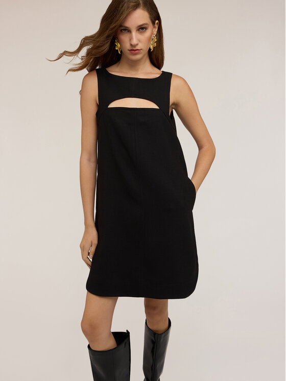 Motivi Motivi Vestito da giorno 7002Q003404N033 Nero A-Line Fit