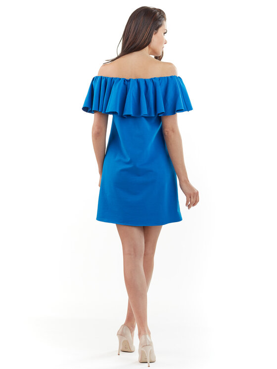 Awama Awama Vestito estivo L065 Blu Basic Fit