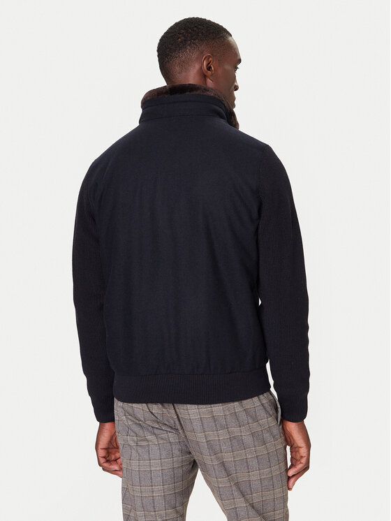 Bugatti Bugatti Übergangsjacke 7600-85557D Dunkelblau Regular Fit