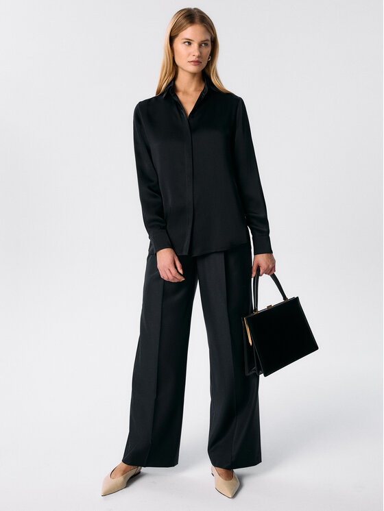 MARI PRETI MARI PRETI Camicia Whisper Nero Regular Fit