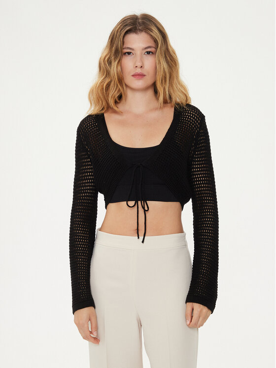 Vero Moda Kardigán Madera 10300292 Čierna Regular Fit