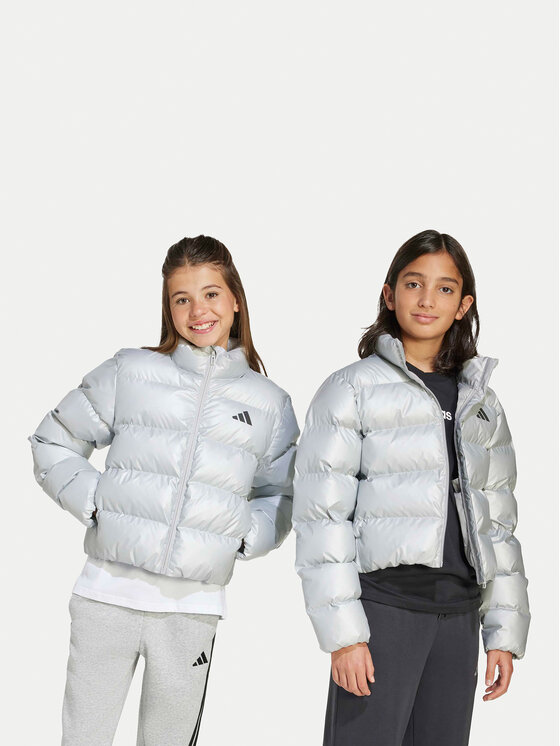 adidas adidas Zimska jakna Glam JM1670 Siva Regular Fit