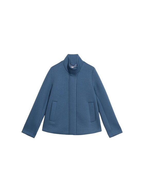 Oltre Oltre Płaszcz 8708R001275N024 Turkusowy Baggy Fit