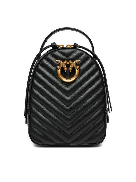 PINKO Nahrbtnik Love Click Mini Backpack . AI 24-25 PLTT 103614 A1J2 Črna