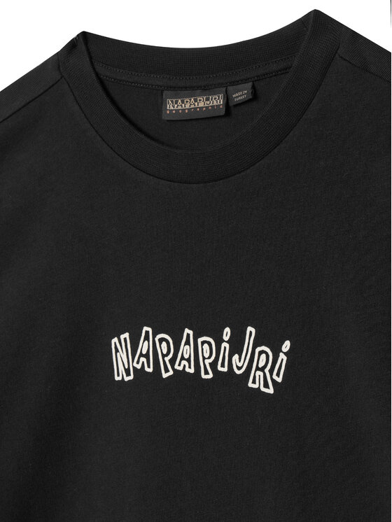 Napapijri Napapijri T-Shirt S-Flein NP0A8B3L Μαύρο Loose Fit