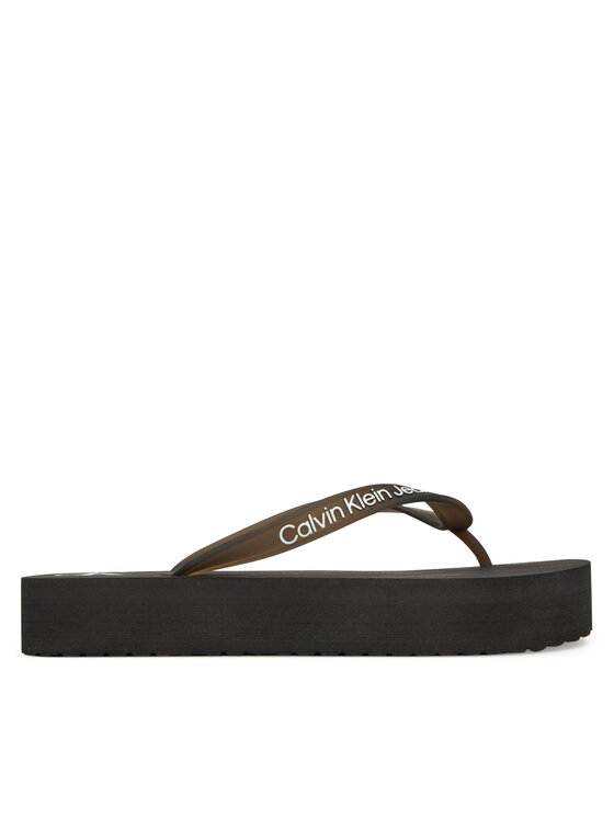 Calvin Klein Jeans Calvin Klein Jeans Japonki Beach Sandal Flatform Tpu YW0YW01830 Czarny