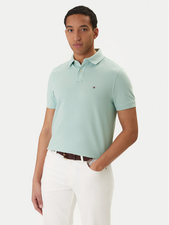 Tommy Hilfiger Tricou polo 1985 MW0MW17770 Verde Regular Fit