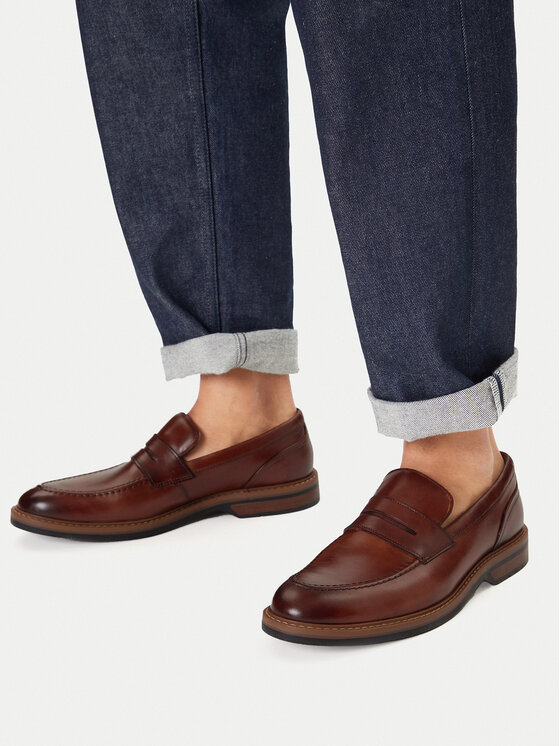 Clarks Clarks Loaferke Aldwin Step 26178430 Rjava