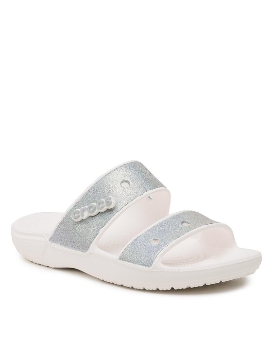 Crocs Crocs Iešļūcenes Classic Glitter Ii Sandal 207769 Melns
