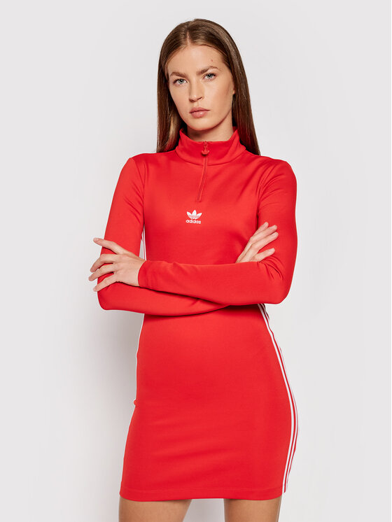 adidas Vestito da giorno adicolor Classics H35614 Rosso Tight Fit Modivo