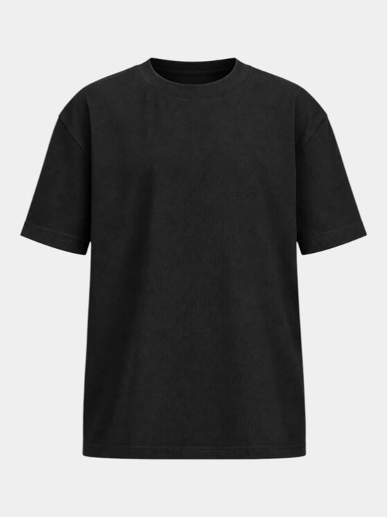 MADE BY SOCIETY MADE BY SOCIETY T-Shirt BLANK - T37849 Czarny Basic Fit