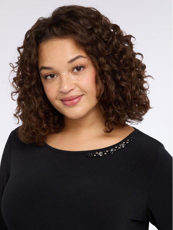 Fiorella Rubino Fiorella Rubino T-shirt G09KL009119N033 Nero Regular Fit