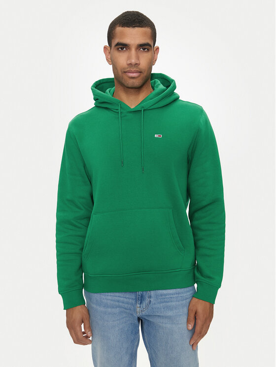 Tommy Jeans Bluză Flag DM0DM20497 Verde Regular Fit