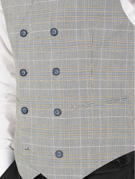 Evenemen Evenemen Kamizelka BOSTON EKOSE 9280 Szary Slim Fit