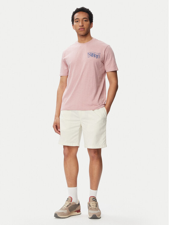 Napapijri Napapijri T-shirt S-Elior NP0A4HZY Rosa chiaro Relaxed Fit