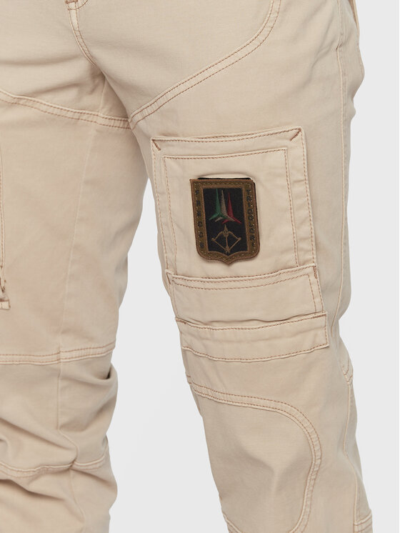Aeronautica Militare Aeronautica Militare Pantaloni di tessuto 222PA939CT83 Beige Regular Fit