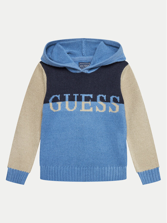 Guess Sveter N4BR01 Z32N0 Tmavomodrá Regular Fit