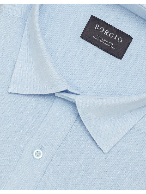 Borgio Borgio Koszula lentini Niebieski Classic Fit