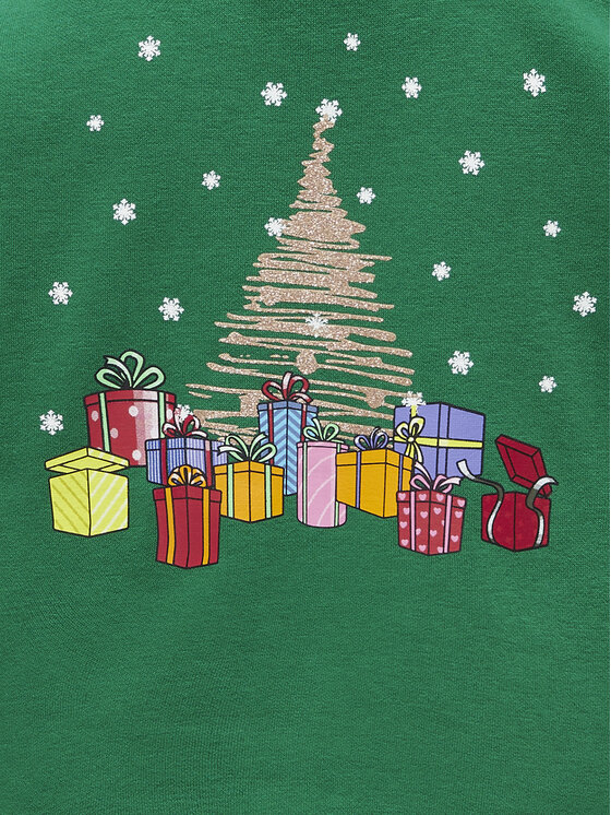 Kids ONLY Kids ONLY Felpa Yda Xmas 15280285 Verde Regular Fit