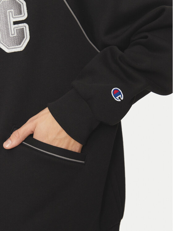 Champion Champion Majica dugih rukava 220443 Crna Loose Fit