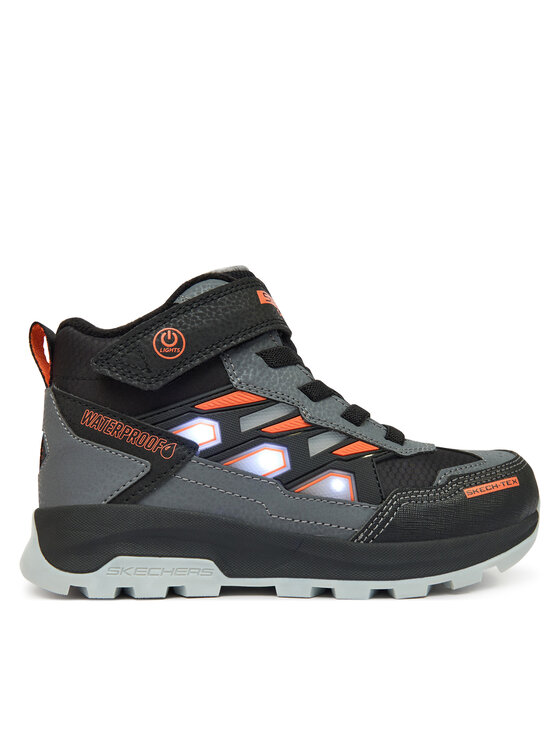 Skechers Skechers Trzewiki S-Lights Waterproof: Storm Blazer - Glow Trail 406381L/BKCC Szary