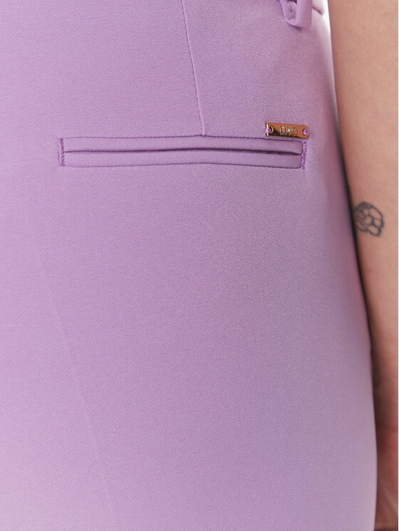 Liu Jo Liu Jo Παντελόνι υφασμάτινο MF3229 T7896 Μωβ Regular Fit