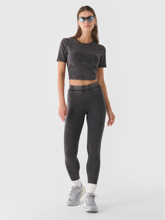 4F 4F Leggings 4FRAW24TTIGF250-20S Nero Slim Leg