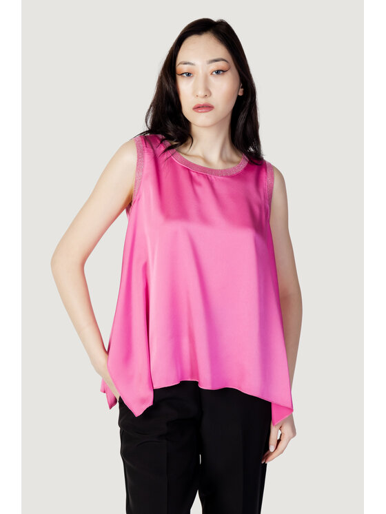 Hanny Deep Hanny Deep T-Shirt BANDA GLITTERATA Różowy To Fit