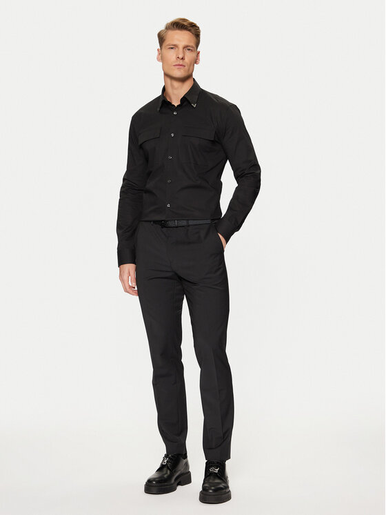 HUGO HUGO Košulja Ermetal 50534281 Crna Slim Fit