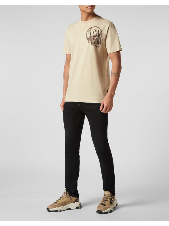 PHILIPP PLEIN PHILIPP PLEIN T-shirt 1875 Beige Regular Fit