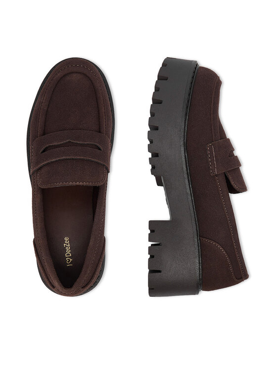 DeeZee DeeZee Loaferai CEO-HY66880001-3 Tamsiai ruda