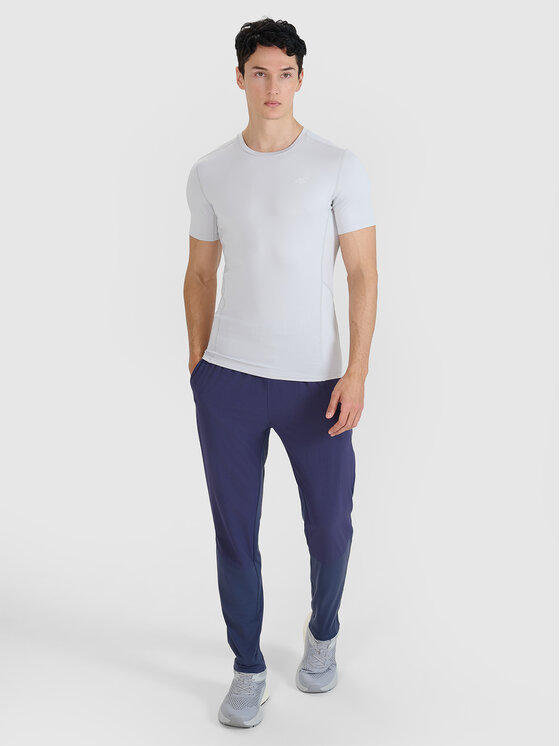 4F 4F Koszulka techniczna BLAST Szary jasny Slim Fit