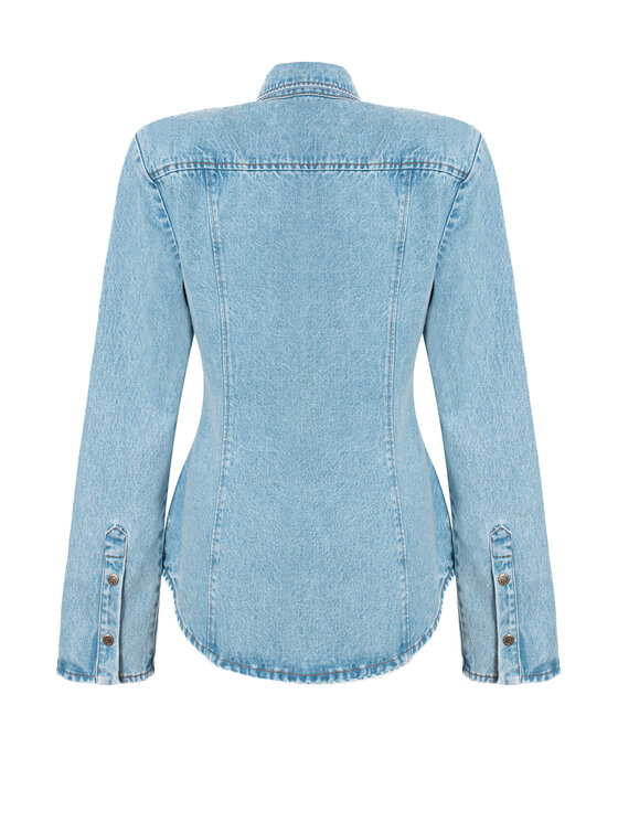 Magda Matyja Magda Matyja Koszula jeansowa MADISON SHIRT Niebieski Fitted Fit