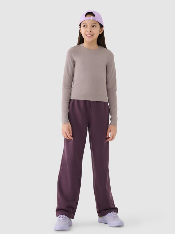 4F 4F S dlouhým rukávem 4FJRSS25TLONF505-83S Hnědá Slim Fit