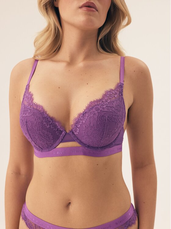 Esotiq Esotiq Biustonosz push-up 42244 Fioletowy