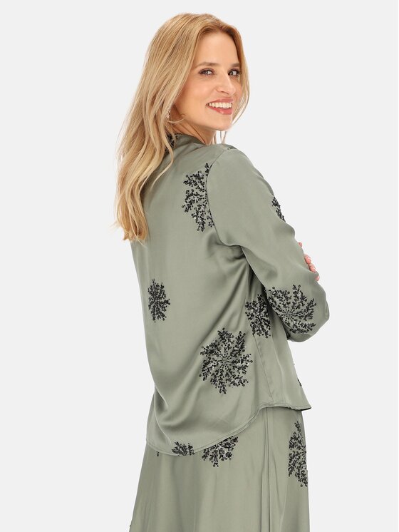 Perso Perso Halenka CHLE243777F Khaki Regular Fit