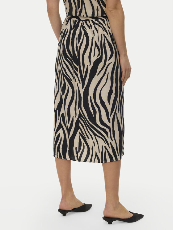 Vero Moda Vero Moda Spódnica midi Mymilo 10340419 Czarny Regular Fit