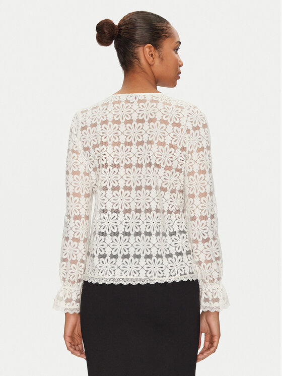 Morgan Morgan Bluse 251-TFLEUR Écru Regular Fit