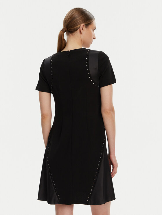 DKNY DKNY Vsakodnevna obleka DD3J1489 Črna Slim Fit