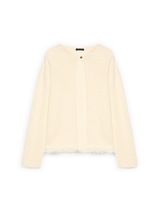 Fiorella Rubino Fiorella Rubino Maglione M193L008470N011 Bianco Boxy Fit