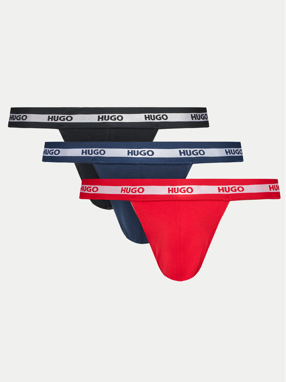 Hugo 3 pāru Jock Strap īso slip apakšbikšu komplekts 50517882 Daudzkrāsains