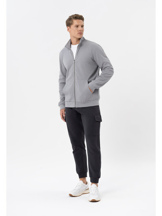 Volcano Volcano Spodnie dresowe N-CAVE Szary Regular Fit