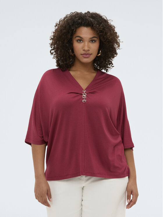 Fiorella Rubino Fiorella Rubino T-shirt G012E000349N026 Rosso Regular Fit