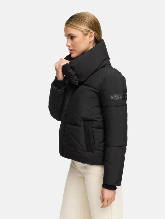 Navahoo Navahoo Kurtka zimowa Traumelfe Czarny Regular Fit
