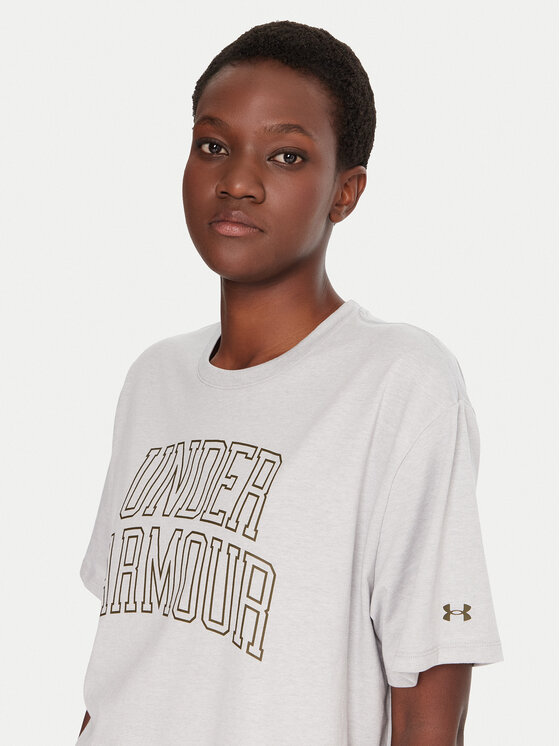 Under Armour Under Armour T-Shirt Ua Rival Campus 6007883 Šedá Oversize
