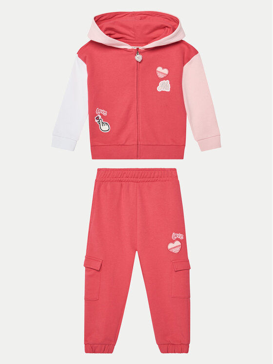 Guess Tepláková súprava K5RG00 KAD74 Ružová Regular Fit